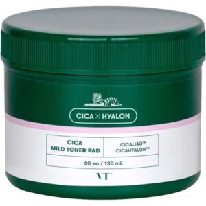 VT Cosmetics Cica mild toner pads - Εμποτισμένα ενυδατικά και απολεπιστικά βαμβακερά δισκία