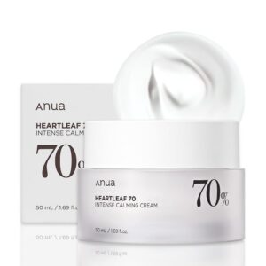 Anua Heartleaf 70% Intense Calming Cream 50ml – Ενυδατική και καταπραϋντική κρέμα προσώπου