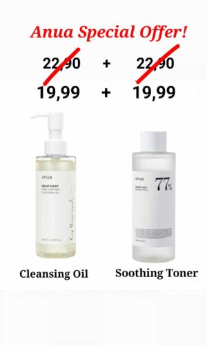 Πακέτο Προσφοράς Anua Cleansing Oil & Anua Soothing Toner μόνο 39,98 ευρώ!